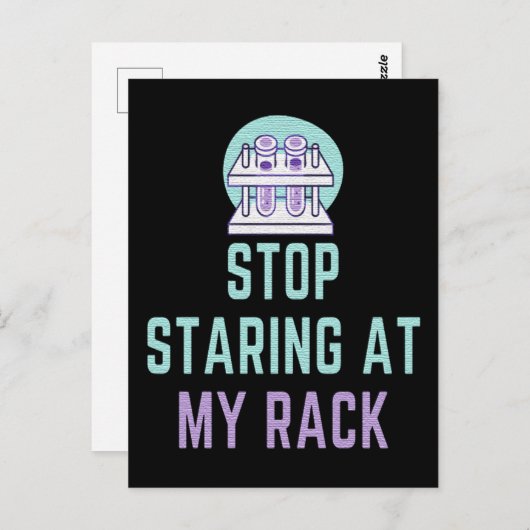 STARTEN SIE AUF MEINEN RACK - FUNNY LABRADOR TECH POSTKARTE (Vorne/Hinten)