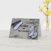 STARTEN SIE BAREFOOT UND SPASS AUF IHREM GEBURTSTA KARTE (Gelbe Blume)