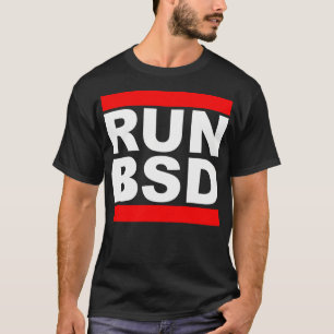 Starten Sie Bsd - Cooles Whitered Design für Unix- T-Shirt