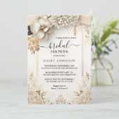 Starten Sie das formale einfache klassische Brautp Einladung (Stehend Vorderseite)