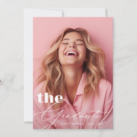 Starten Sie das GRADUATE-Skript mit dem ABSCHLUSS Ankündigung (Vorderseite)