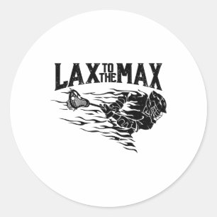Starten Sie das Max-Lacrosse-Shirt für Lacrosse Pl Runder Aufkleber