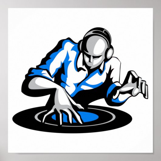 Starten Sie das Party von DJ Poster (Vorne)