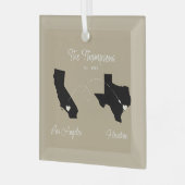 Starten Sie den Staat Family Move Ornament Aus Glas (Vorderseite links)