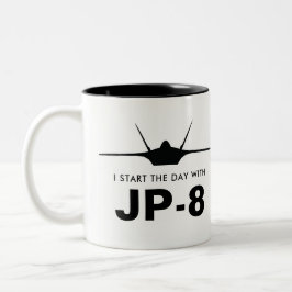 Starten Sie den Tag mit JP-8 Raptor F-22-Tasse Zweifarbige Tasse