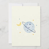 Starten Sie die Countdown-Baby-Dusche des Weltraum Einladung (Rückseite)