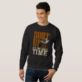 Starten Sie die Line Dance Time Country Music. Sweatshirt (Vorne ganz)