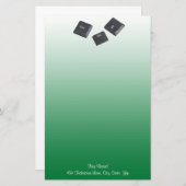 Starten Sie die PC-Tasten über grüne benutzerdefin Briefpapier (Vorne/Hinten)