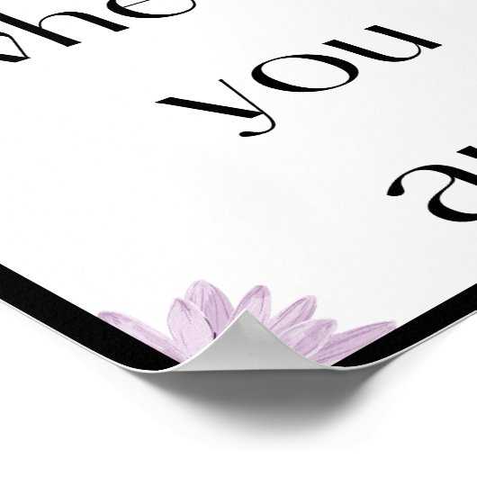 Starten Sie dort, wo Sie sind, Angebot Poster (Ecke)