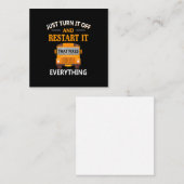 Starten Sie es neu, das alle Schulbusfahrer behebt Mitteilungskarte (Vorne/Hinten)