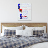 Starten Sie Gekümmert gepackte Canvas Leinwanddruck (Insitu (Schlafzimmer))