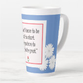 Starten Sie Großes - Motivierend blaue Tasse (Rechte Ecke)