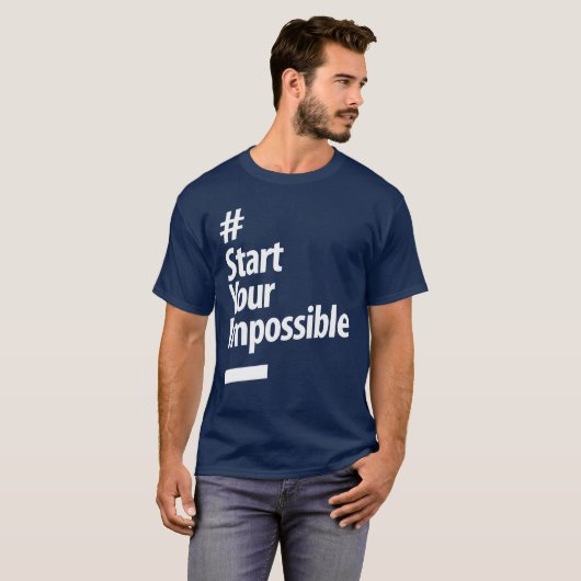 Starten Sie Ihr Unmögliches - das süße Leben T-Shirt (Vorne ganz)