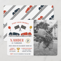 Starten Sie Ihre Motor Race Car Geburtstag jedes F