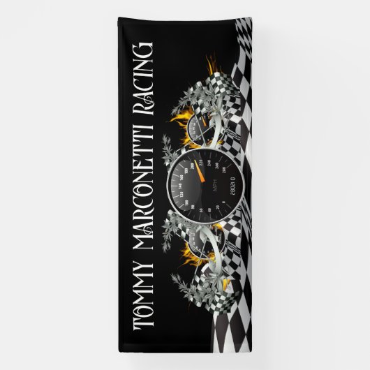 STARTEN SIE IHRE MOTOREN! Auto Racing - Auto Banner (Vertikal)