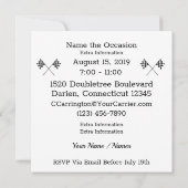 Starten Sie Ihre Motoren Einladung (Rückseite)