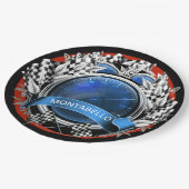 Starten Sie Ihre Motoren Pappteller (Schrägansicht)