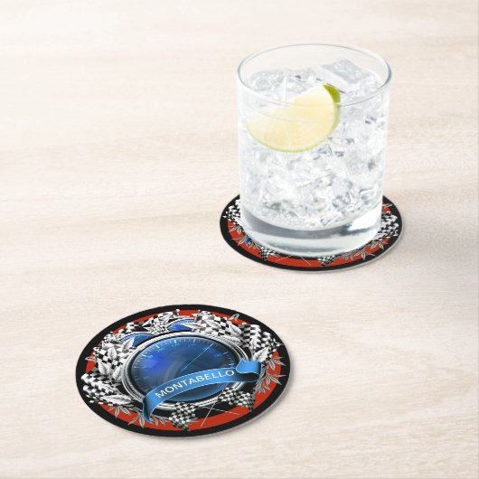 Starten Sie Ihre Motoren Runder Pappuntersetzer (Vor Ort)