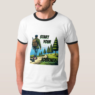 Starten Sie Ihre Reise Wandern T-Shirt