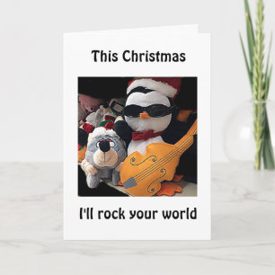 STARTEN SIE IHRE WELT MIT DIESER KARTENPENGUIN DER FEIERTAGSKARTE