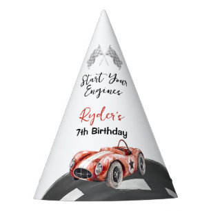 Starten Sie Ihren Motor an jedem Alter Geburtstag Partyhütchen