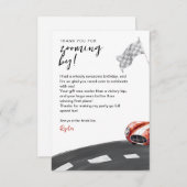 Starten Sie Ihren Motor Geburtstag  Dankeskarte (Vorne/Hinten)