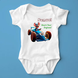 Starten Sie Ihren Motor-Individuelle Name Baby Strampler