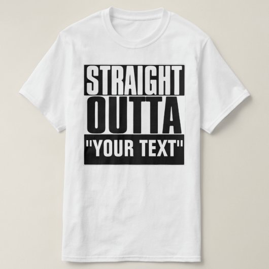 STARTEN SIE IHREN TEXT-T - Shirt AUS (Design vorne)