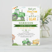 Starten Sie Ihren Traktor und legen Sie den 2. Geb Einladung (Stehend Vorderseite)
