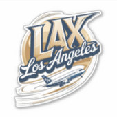 Starten Sie mit diesem LAX-Code-Aufkleber. Aufkleber (Vorderseite)