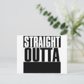 STARTEN SIE OUTTA IHREN TEXT HIER T-SHIRT. POSTKARTE (Stehend Vorderseite)