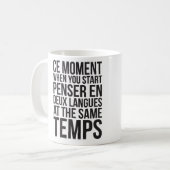 Starten Sie Penser en Deux Langues in denselben Te Kaffeetasse (Vorderseite Links)