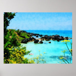 STARTEN UNTER $20 - Strand in St. George Bermuda Poster