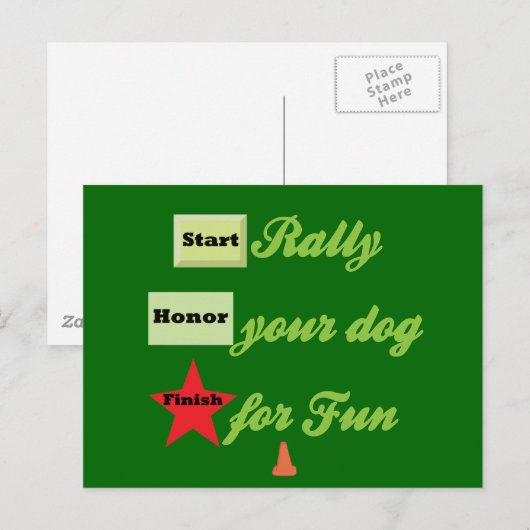 Starten zur Kundgebung Postkarte (Vorne/Hinten)