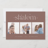 Startende Verbindung | Hanukkah Foto Collage Feiertagskarte (Vorderseite)