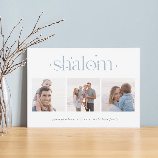 Startende Verbindung | Hanukkah Foto Collage Feiertagskarte