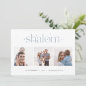 Startende Verbindung | Hanukkah Foto Collage Feiertagskarte (Stehend Vorderseite)