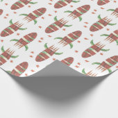 Startendes Rocket-Packpapier Geschenkpapier (Ecke)