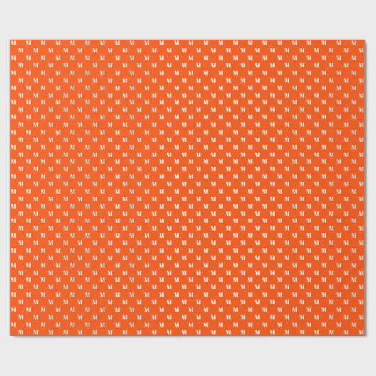 Starter, dunkelorangefarbener Anfangsbuchstabe Geschenkpapier (Flach)