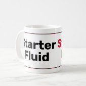 Starter Fluid Coffee Tasse (Vorderseite Links)