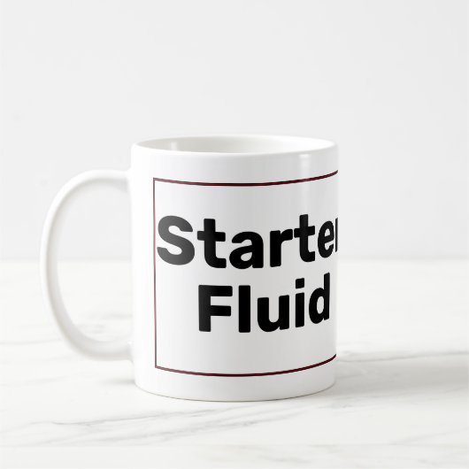 Starter Fluid Coffee Tasse (Links)