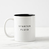 STARTER FLUID Fun Modernes, trendy Typografie Zita Zweifarbige Tasse (Links)