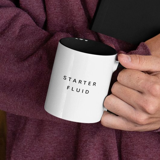 STARTER FLUID Fun Modernes, trendy Typografie Zita Zweifarbige Tasse