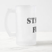 Starter Fluid Funny Typografy Mattglas Bierglas (Links)