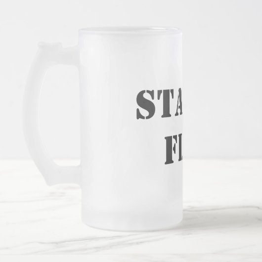 Starter Fluid Funny Typografy Mattglas Bierglas (Links)