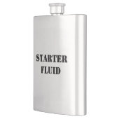 Starter Fluid Funny Typografy Shot Glass Flachmann (Links)