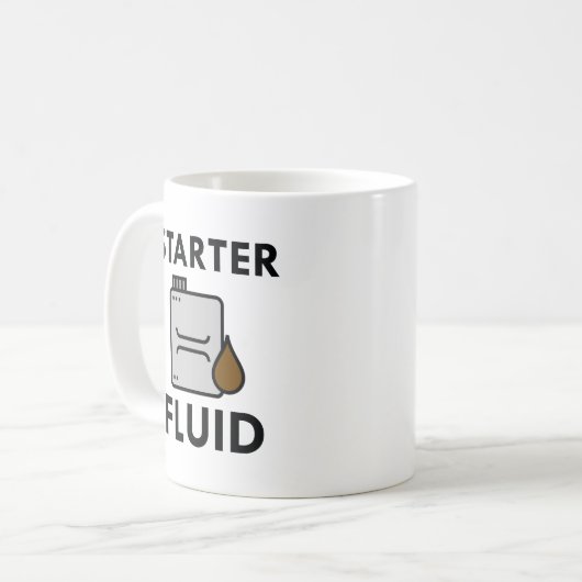 Starter Fluid Kaffeetasse (Vorderseite Links)