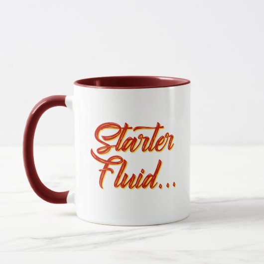 Starter Fluid-Tasse | Funny Coffee Gift Tasse (Links)