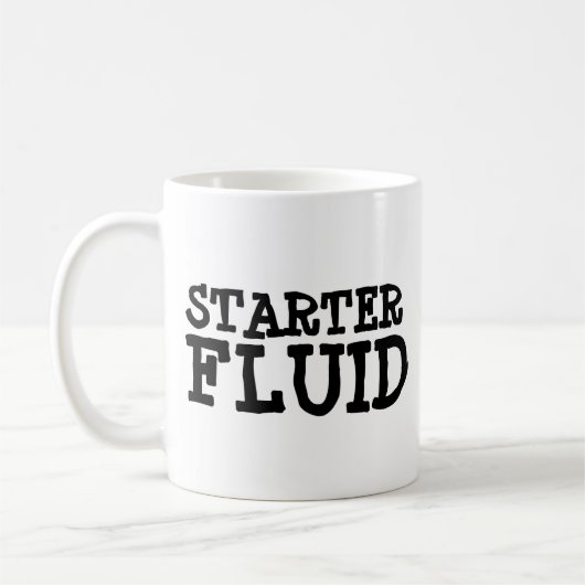 STARTER FLUID TRENDY FUNNY COFFEE TASSE (Links)