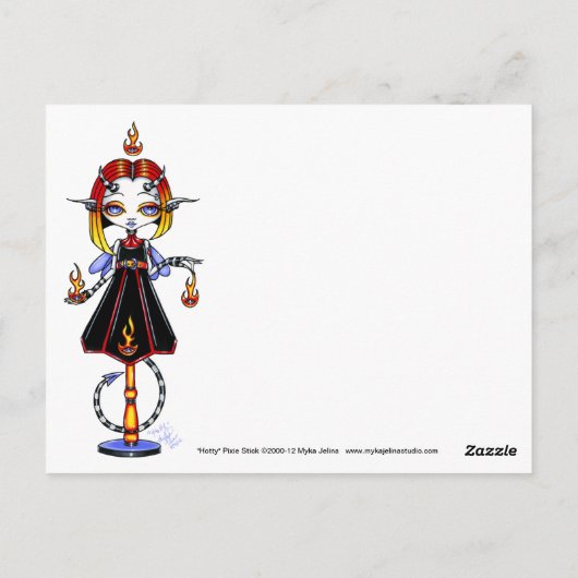 Starter-Regenbogen-Postkarte für Hotty Pixie Stick Postkarte (Rückseite)